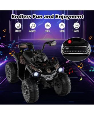12V Kids Ride On ATV 4 Wheeler with MP3 and Headlights