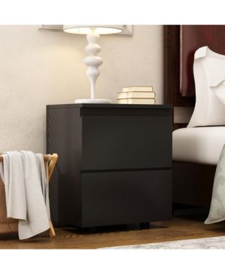 2-Drawer Nightstand, Bedside Table,Bedroom Dresser Chest