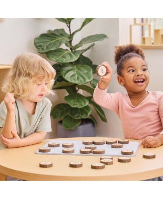 Magnetic Wood Cookie Counters - 21 Pieces