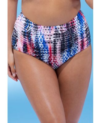 Women's Shirred High Waist Swim Brief