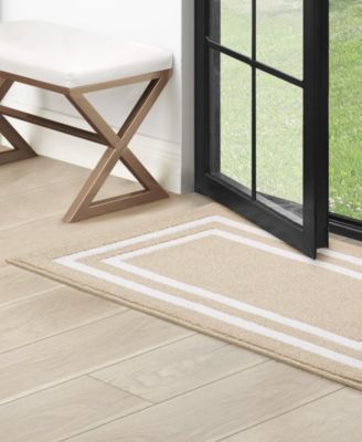 Double Border Runner Rug, 26" x 45"