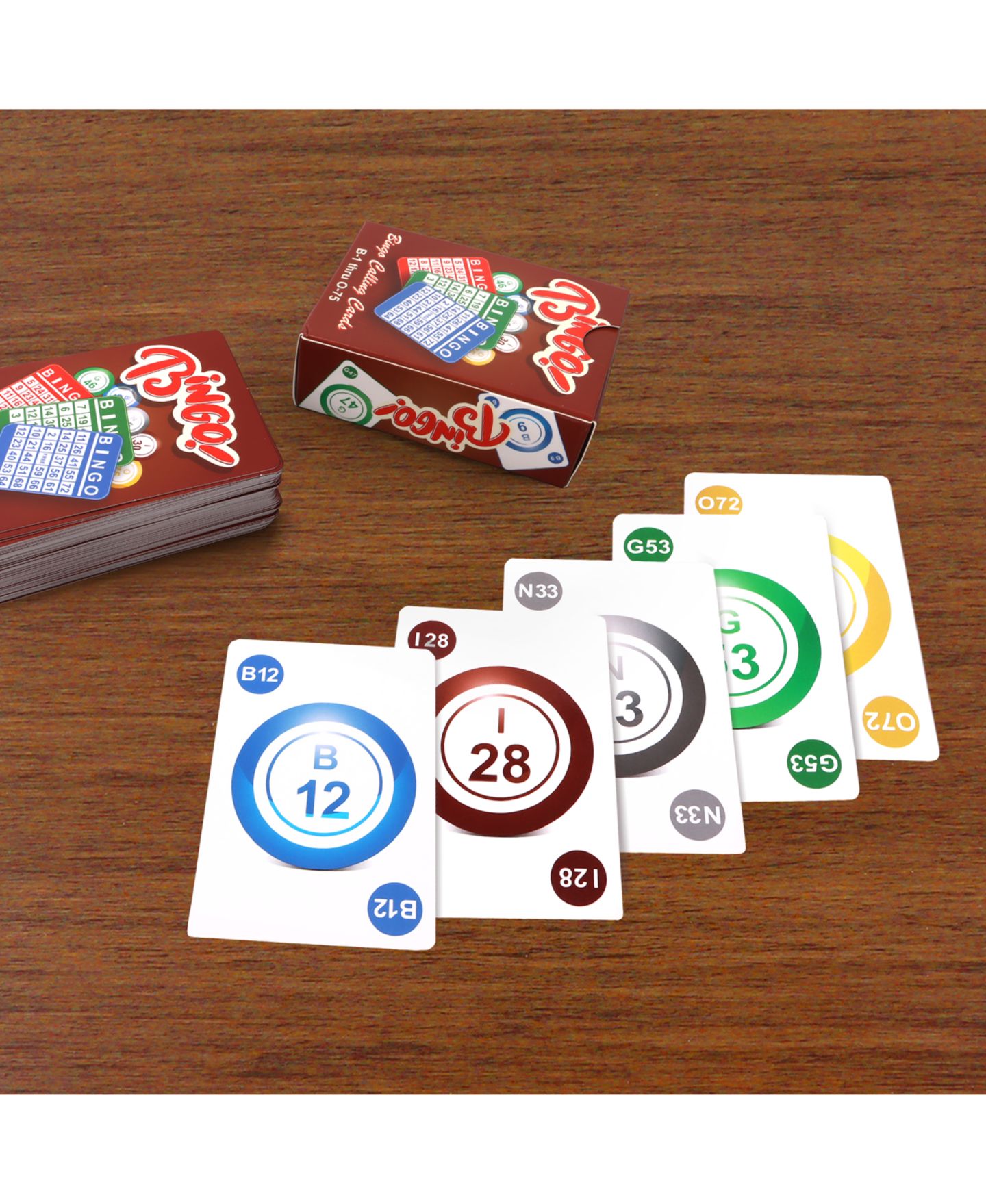 Детские игрушки GSE Games & Sports Expert High Visibility Plastic-Coated Bingo Calling Cards, 79 Cards, Ages 3+ — фото 5