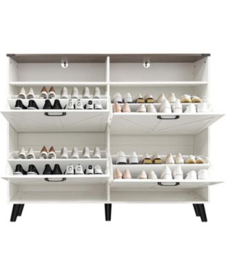 Double Shoe Cabinet Durable Storage Solution for Home Organization Compact and Stylish Design Perfect for Entryway or Bedroom