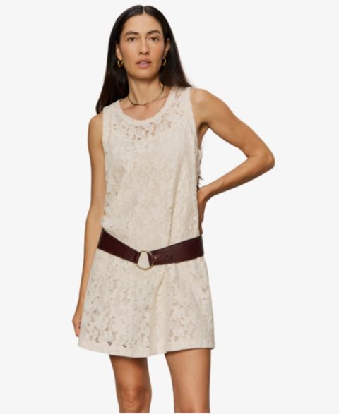 Женское платье Sanctuary Sleeveless Lace Tank Mini, цвет: Collagen