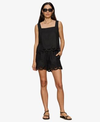 Women's Scallop Pull-On Shorts