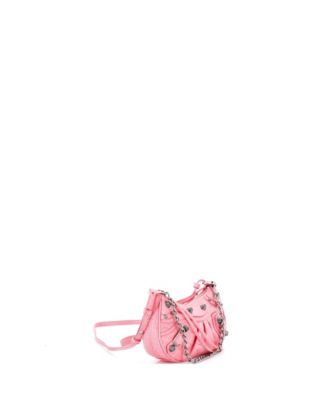 Mini Le Cagole Giant Studs Shoulder Bag Embossed Leather