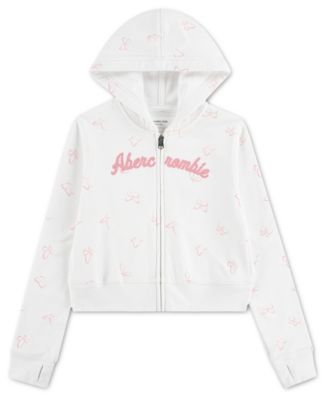 Girls' Full-Zip Printed Hoodie