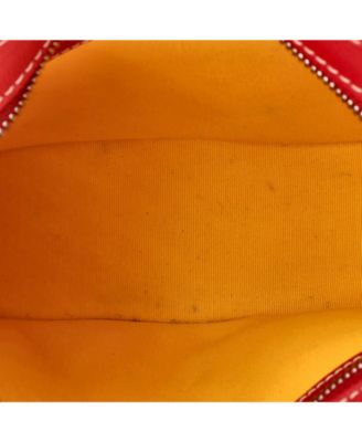 Hirondelle Shoulder Bag Coated Canvas and Leather