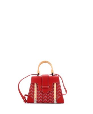 PM Saigon Top Handle Bag Coated Canvas with Leather