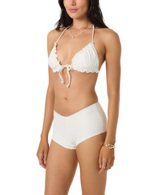 Women's V-Neck Tie-Front Bikini Top