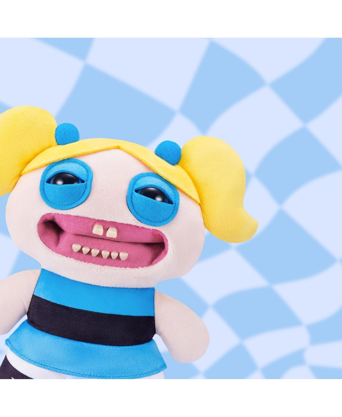 Детские мягкие игрушки Zuru Fuggler Powerpuff Girls Bubbles Funny Ugly Monster Plush Toy 9 Inch — фото 2