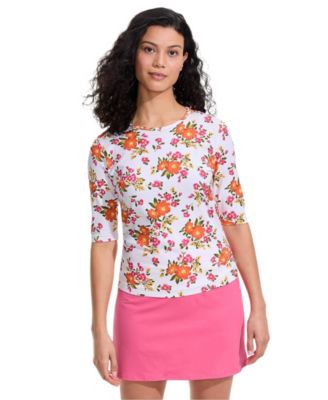 Women's SunShade UPF 50 Elbow Sleeve Rash Guard Swim Tee