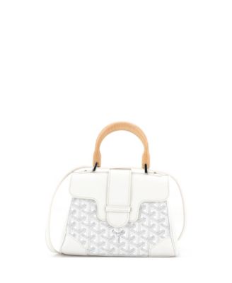 Mini Saigon Top Handle Bag Coated Canvas with Leather