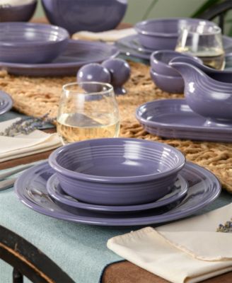 Lavender Classic Rim 12-Pc. Dinnerware Set, Service For 4