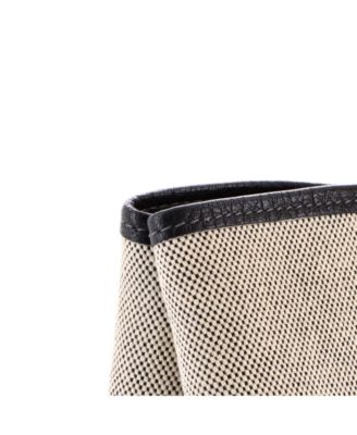 36 Garden Party Tote Toile and Leather