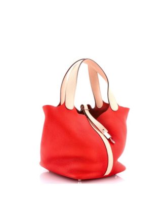 MM Bicolor Picotin Lock Bag Clemence with Swift