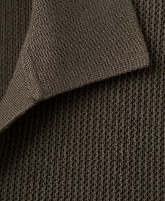 Men's Cotton Knitted Structure Polo Shirt