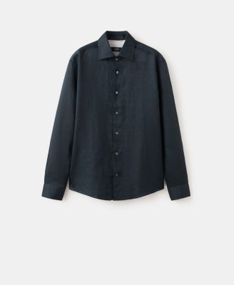 Men's Linen Slim-Fit Shirt