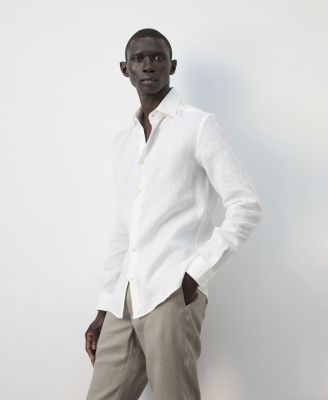 Men's Linen Slim-Fit Shirt