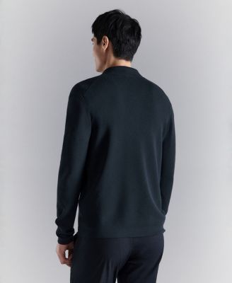 Men's Fine Knit Comfort Stretch Cardigan Sweater