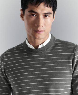 Men's Comfort Stretch Striped Sweater