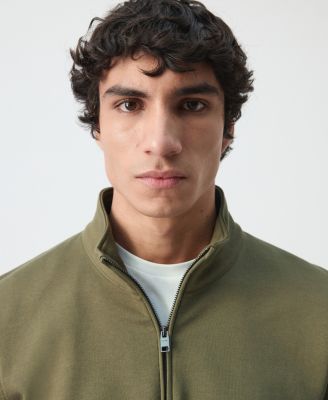Men's Cotton Zip-Neck Sweatshirt