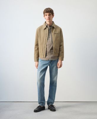 Men's Corduroy Collar Denim Jacket