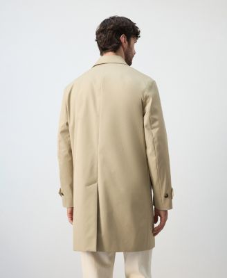 Men's Water-Repellent Pockets Trench Coat
