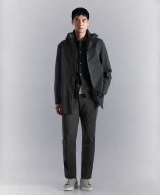 Men's Pockets Water-Repellent Parka