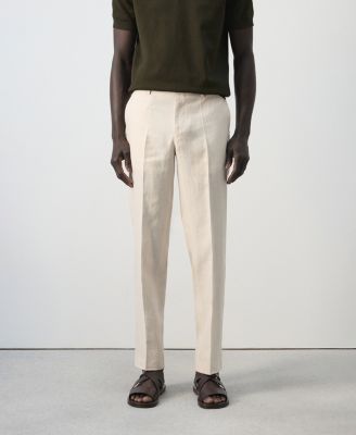 Men's Amalfi Linen Slim-Fit Suit Pants