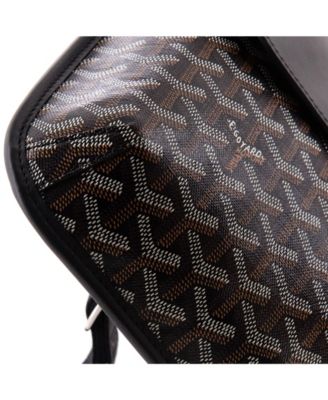 Coursier Messenger Bag Coated Canvas and Leather