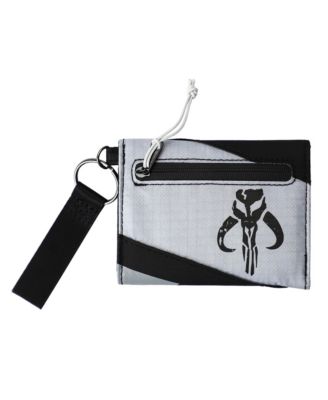 Men's Din Djarin The Mandalorian Tri-fold Wallet with Keychain Clip