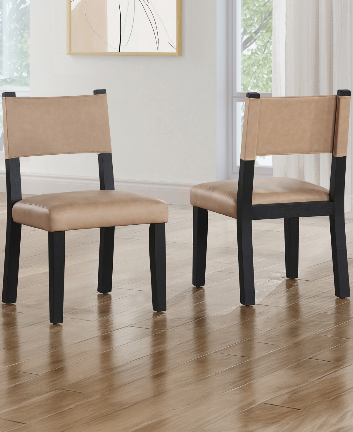 Macai 6-Pc. Faux Leather Side Chair Set