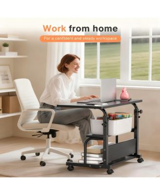 Adjustable Laptop Desk for Home Office, Bedroom, or Small Spaces - Portable, Multi-functional