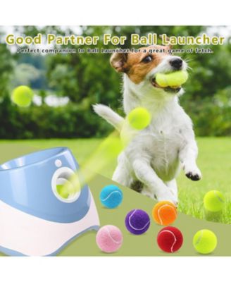 Pack of 6 Small Tennis Balls 2 Inch Size for Dogs Colorful Pet Playing Balls for Fetch Training and Pet Ball Launcher Compatible