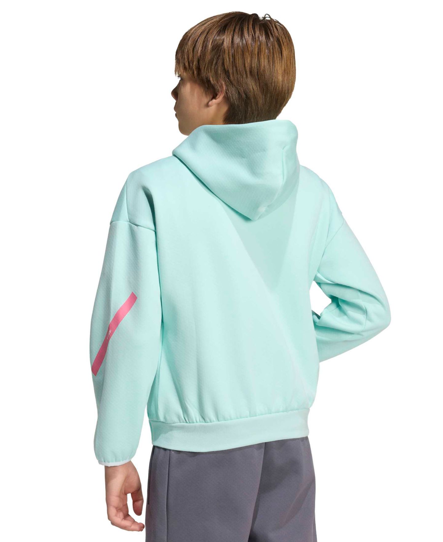 Детское худи adidas Boys' and Girls' 6-20 Messi Z.N.E. Soccer, цвет: Аквамариновый — фото 6