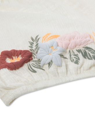 Girls' 7-16 Smocked Puff-Sleeve Top