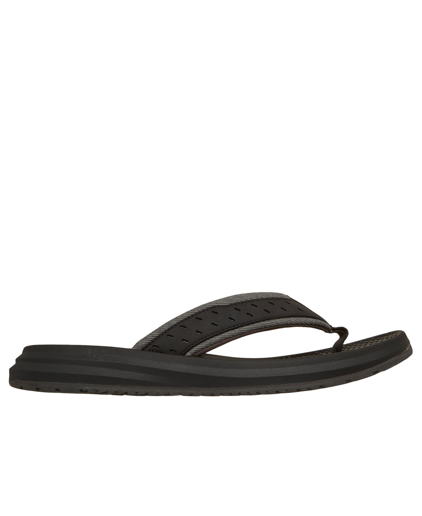 Мужские сандалии Skechers Relaxed Fit: Pargo - Rafee Thong, цвет: Чёрный — фото 2