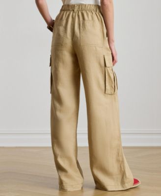 Women's High-Rise Wide-Leg Cargo Pants