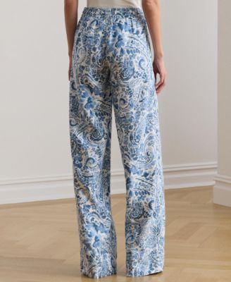 Women's Mid-Rise Wide-Leg Pants