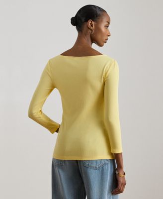 Women's Slim Fit Boat Neck Top