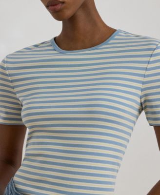 Women's Striped Short-Sleeve T-Shirt