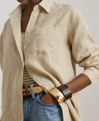 Women's Striped Long-Sleeve Shirt