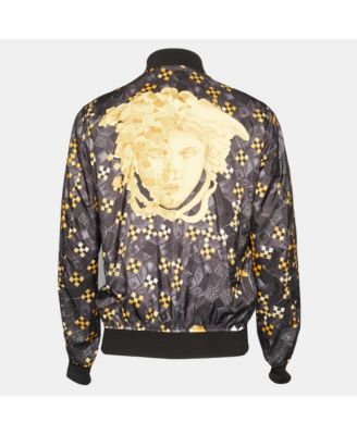 Men's Graphic Print Zip-Up Bomber Jacket