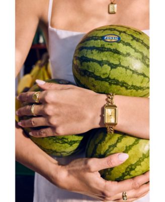 Women's Raquel Three-Hand Gold-Tone Stainless Steel Watch, 23mm