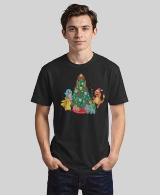 Men's Pokemon Christmas Tree Short-Sleeves T-shirt