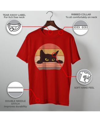 Men's Cat Retro Style Short Sleeve T-Shirt