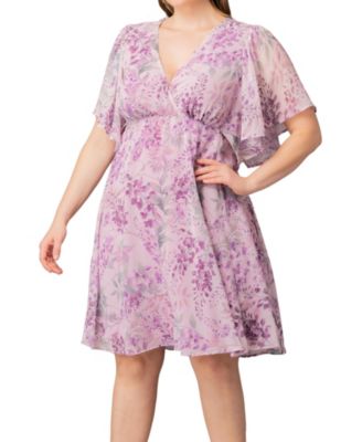 Plus Size Florence Flutter Sleeve Dress