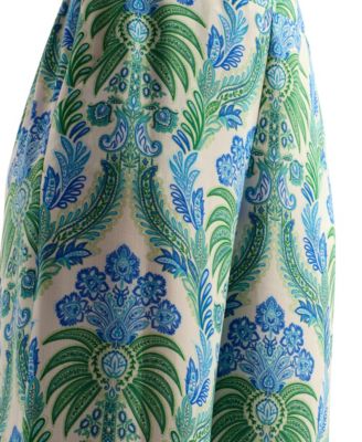 Women's Printed Wide-Leg Mid-Rise Pants