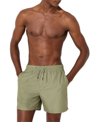 Men's Geometric-Print Swim Shorts